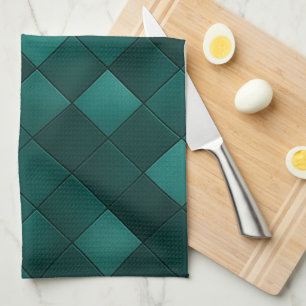 Smaragd Tegelpatroon – Moderne Luxe Theedoek