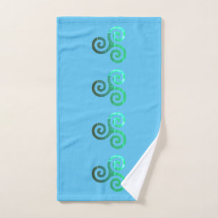 Smaragd triskele oude Keltische symbool Handdoek