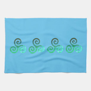 Smaragd triskele oude Keltische symbool Theedoek