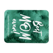 Smaragd Waterverf Splash Beste Moeder Moederdag Magneet (Horizontaal)