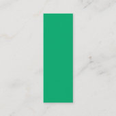 Smaragd + witte aangepaste oproepkaart contactkaartje (Voorkant)