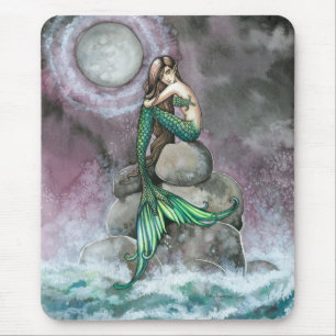 Smaragd Zeemeermin Fantasy Kunst Muismat