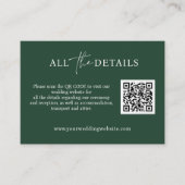 Smaragdascript - Eenvoudig QR-codehuwelijk - Detai Informatiekaartje (Voorkant)