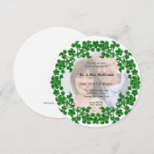 Smaragden Bruiloft Kaart (Voorkant / Achterkant)