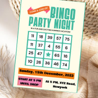 Smaragden Elegantie Groene Krachtige Bingo Avond U