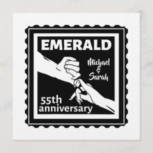 Smaragden huwelijksjubileum 55 jaar kaart