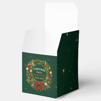 Smaragden Krans Kerstfeest Bedankdoosjes