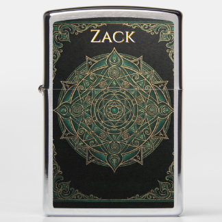 Smaragden Sigil Alchemistische Mandala Groen Goud