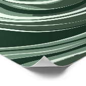 Smaragdgolven abstract ontwerp poster (Hoek)