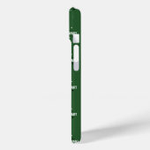 Smaragdgroen 1-initiaal Golfer Monogram allover Case-Mate iPhone Case (Achterkant / Links)