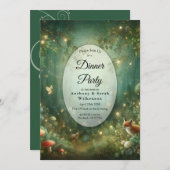 smaragdgroen betoverd bos kaart (Voorkant / Achterkant)