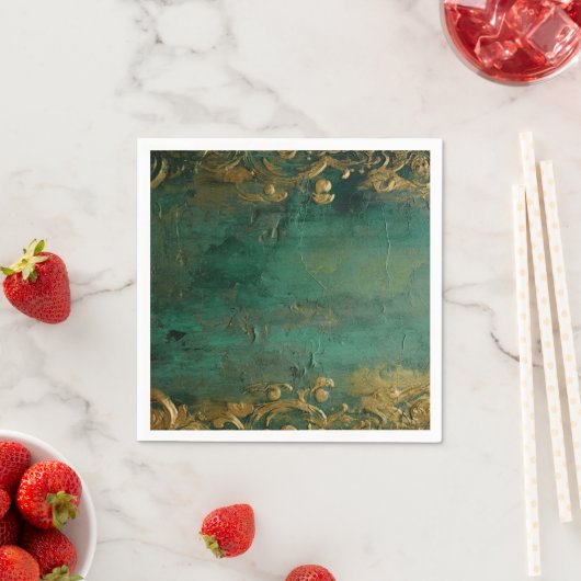 Smaragdgroen Elegant Bruiloft Servet (Insitu)