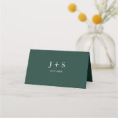 Smaragdgroen Elegant rustiek groen blad weelderig (Achterkant)