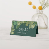 Smaragdgroen Elegant rustiek groen blad weelderig (Voorkant)