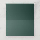 Smaragdgroen Elegant rustiek groen blad weelderig (Binnenkant ongevouwen)