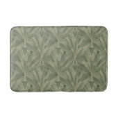 Smaragdgroen en Goud Art Deco Patroon Badmat (Voorkant)