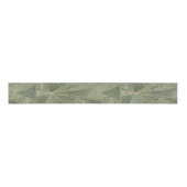 Smaragdgroen en Goud Art Deco Patroon Grosgrain Lint (Voorkant)