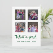 Smaragdgroen en gouden fluwelen damast Kerstmis Feestdagenkaart (Staand voorkant)