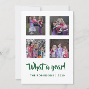 Smaragdgroen en gouden fluwelen damast Kerstmis Feestdagenkaart