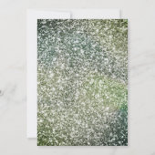 Smaragdgroen goud  Walima Invitation Kaart (Achterkant)