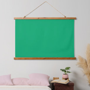 Smaragdgroen hangend wandtapijt -  wandkleed