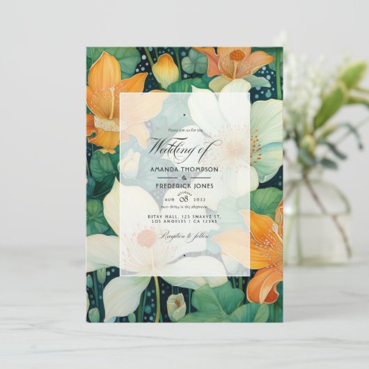 Smaragdgroen, Koper, en Ivoorhuwelijk Kaart (Staand voorkant)