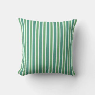 Smaragdgroen & Tealgroene Multi-Tone Verticale Str Kussen