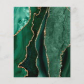 Smaragdgroene agaat flyer (Achterkant)