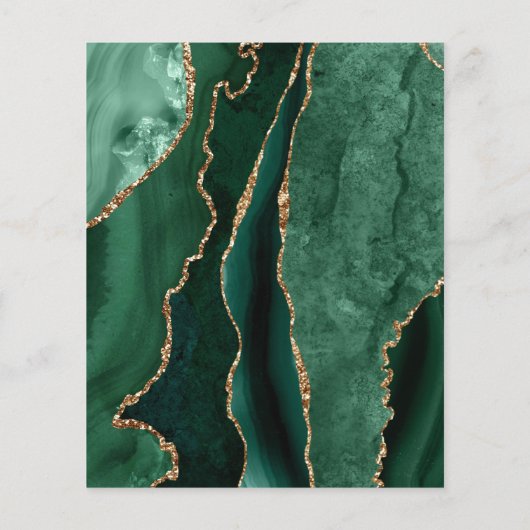 Smaragdgroene agaat flyer (Achterkant)