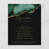 Smaragdgroene agaat flyer (Voorkant)