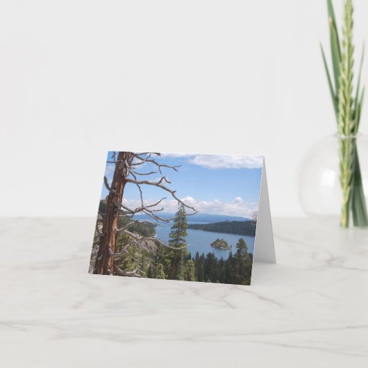 Smaragdgroene Baai, Meer Tahoe Kaart (Voorkant)