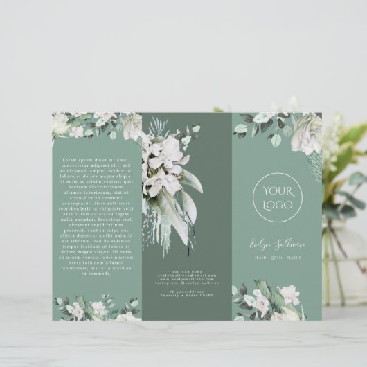 Smaragdgroene brochure (Staand voorkant)