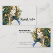 Smaragdgroene dromen in blauw en goud: Silhouetted Visitekaartje (Voorkant / Achterkant)