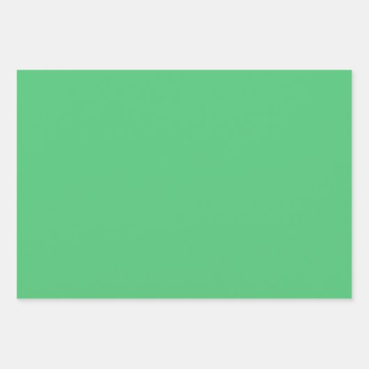 Smaragdgroene effen kleur | Klassiek | Elegant Inpakpapier Vel (Voorkant)