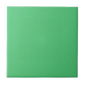 Smaragdgroene effen kleur | Klassiek | Elegant Tegeltje (Voorkant)