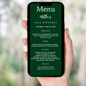 Smaragdgroene foto leuke weetjes verjaardagsmenu k kaart