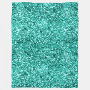 Smaragdgroene Glitter Verjaardag Fleece Deken