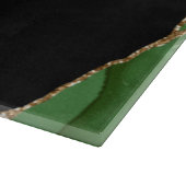 Smaragdgroene gouden agaat marmer snijplank (Hoek)