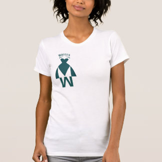 smaragdgroene jurk-silhouet t-shirt