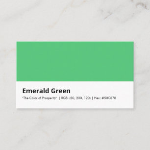 Smaragdgroene Kleuradvies Brandingidentiteit Visitekaartje