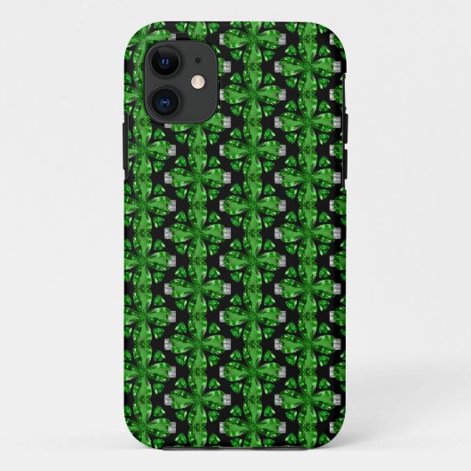 Smaragdgroene kunst Case-Mate iPhone case (Achterkant)
