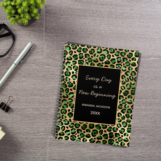 Smaragdgroene luipaard motivatie 2026 planner