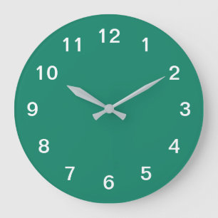 Smaragdgroene Minimalistische Acryl Wandklok Grote Klok
