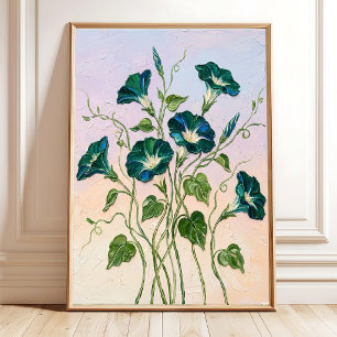Smaragdgroene Morgenrood Canvas Wandkunst Moderne Poster