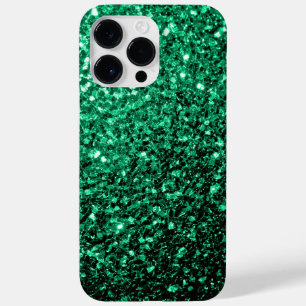 Smaragdgroene nepschittertjes glinsteren Case-Mate iPhone 14 pro max hoesje