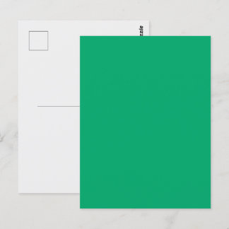 Smaragdgroene op maat gemaakte ansichtkaart briefkaart