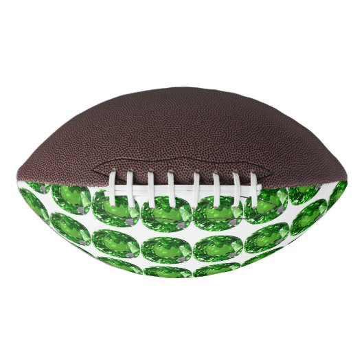 Smaragdgroene Patroon American Football (Voorkant)