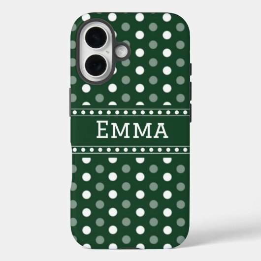 Smaragdgroene Stippen Case-Mate iPhone Case (Achterkant)