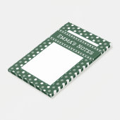 Smaragdgroene Stippen Post-it® Notes (Schuin)