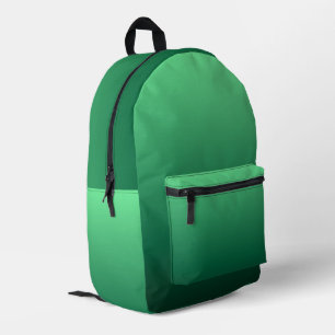 Smaragdgroene tinten bedrukte rugzak
